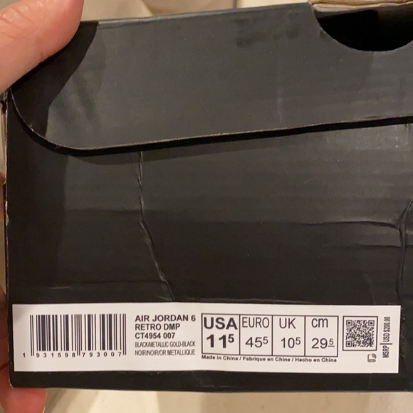 Air Jordan 6 Retro Dmp Ct 4954 007. 11.5 - Picture 7 of 7